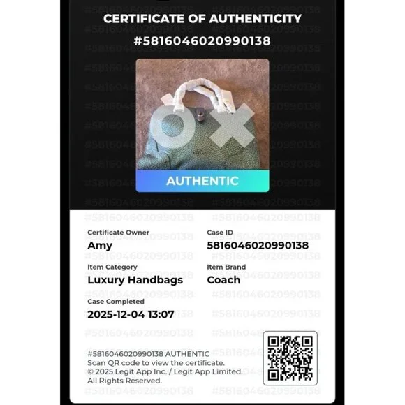 Coach Mercer 24 Iridescent Hologram Leather Satchel Crossbody NWT Auth - Picture 5 of 16